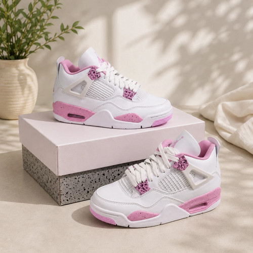Jordan retro white pink oreo - pink,
